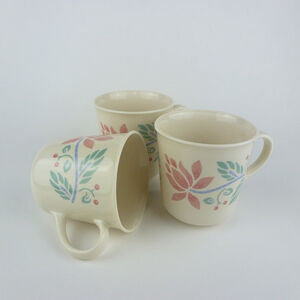 Set of‎ 3 Vintage Corelle Barbados Pattern Cups